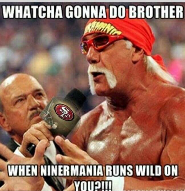 WHATCHA GONNA DO BROTHER WHEN NINERMANIA RUNS WILD ON YOU?!!!