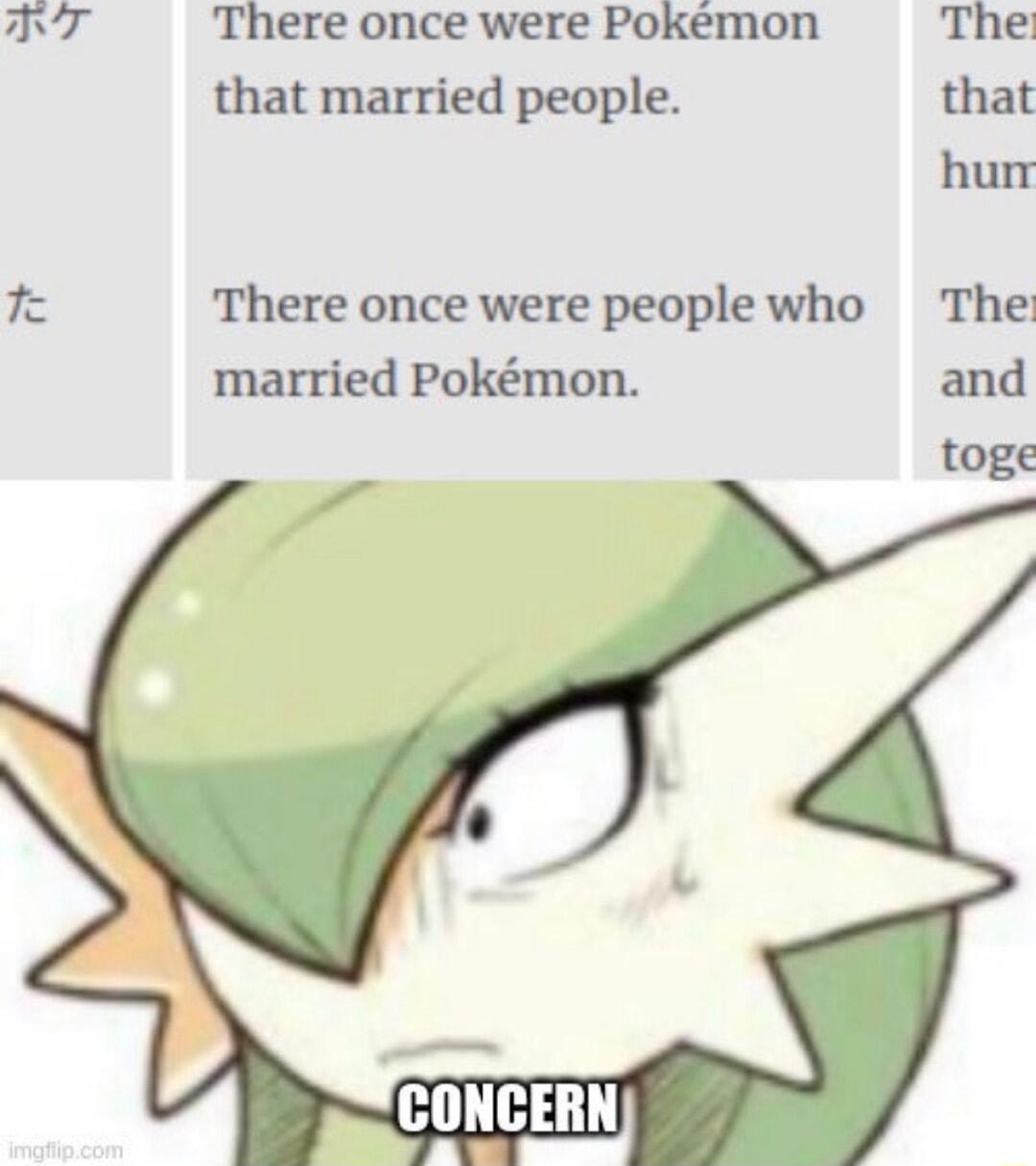 r There once were Pokmon The that married people that hurr 3 There once were people who The married Pokmon and