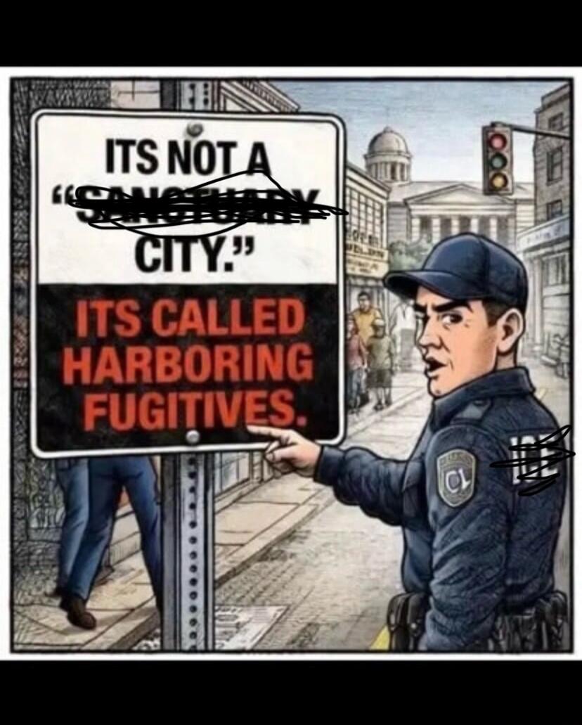 ITS NOT A CITY. ITS CALLED HARBORING FUGITIVES.