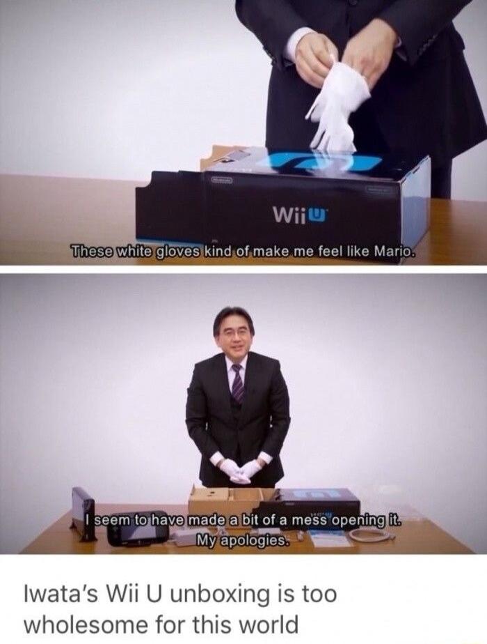 Iwatas Wii U unboxing is too wholesome for this world