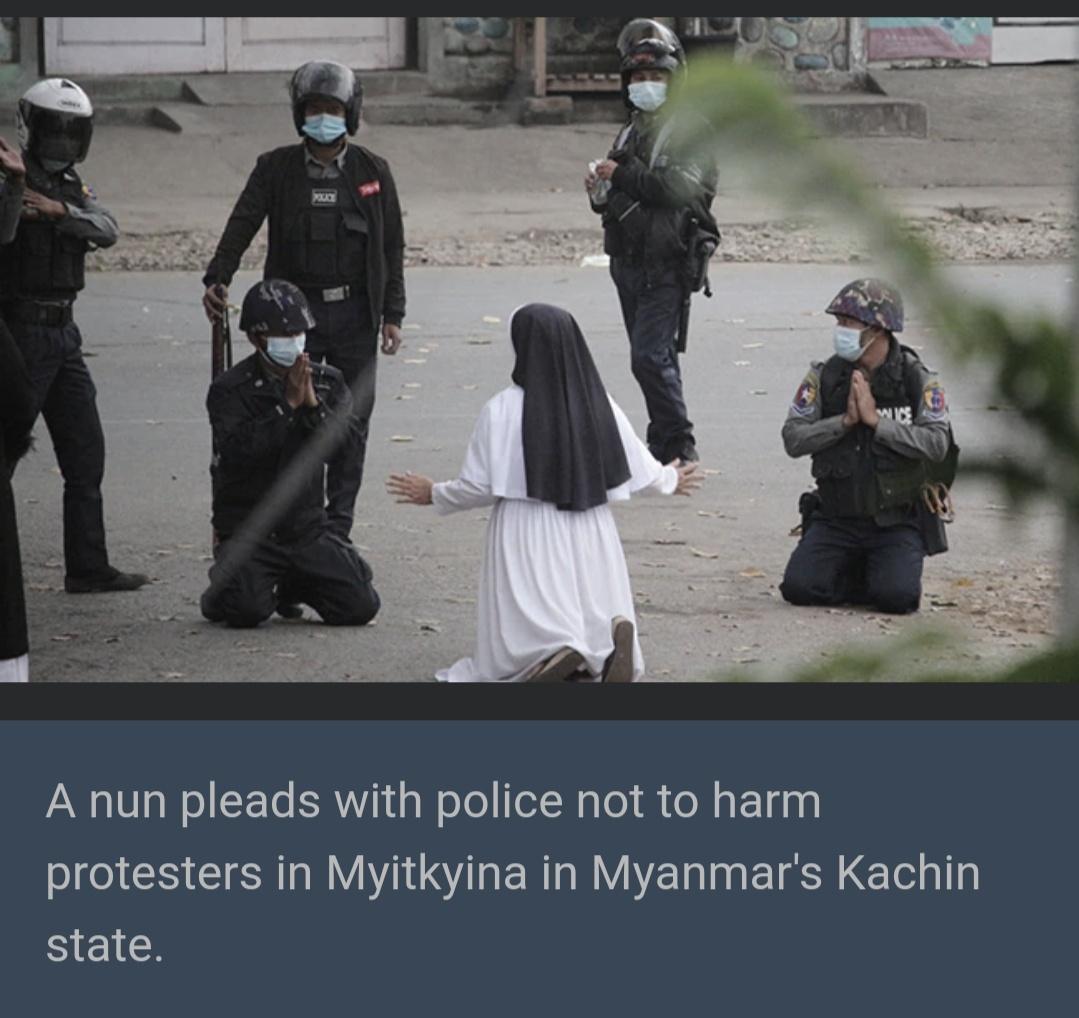AN V WolSETe SR g W oTo TelNaTol A o MsE i 0 protesters in Myitkyina in Myanmars Kachin state