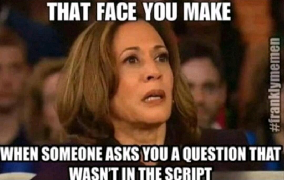 THAT FACE YOU MAKE WHEN SOMEONE ASKS YOU A QUESTION THAT WASN'T IN THE SCRIPT