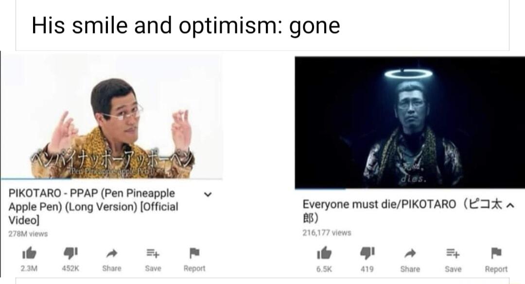 His smile and optimism gone Everyone must ciePIKOT w 8 A