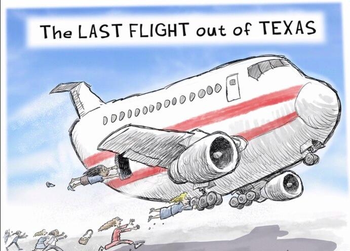 The LAST FLIGHT out of TEXAS