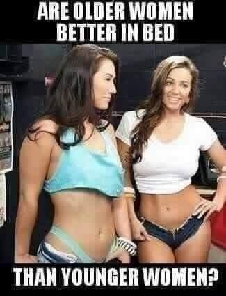 ARE OLDER WOMEN BETTEII L LJ QLEUR LTI WIMEI