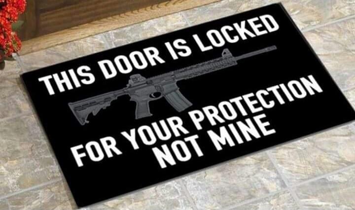 THIS DOOR IS LOCKED FOR YOUR PROTECTION NOT MINE