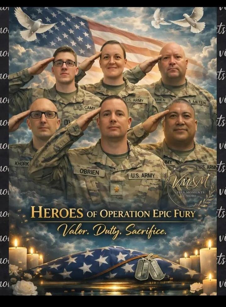 Heroes of Operation Epic Fury
Valor. Duty. Sacrifice.
U.S. Army
O'Brien
U.S. Army
