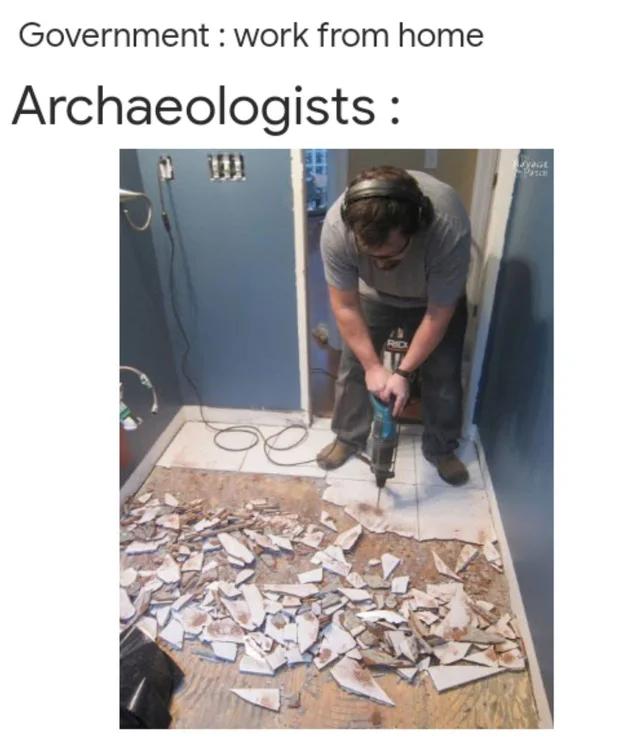 Government work from home Archaeologists