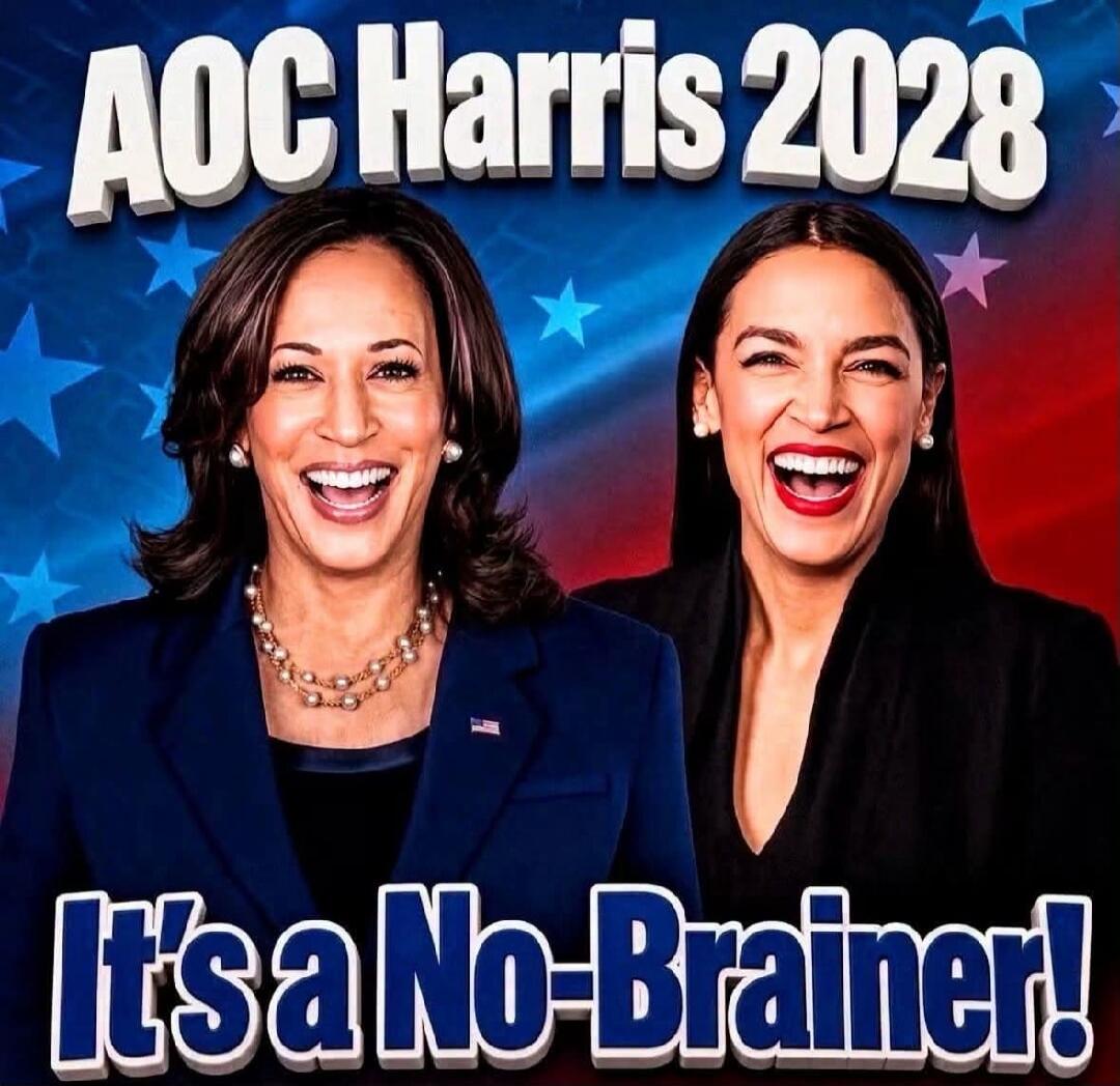AOC Harris 2028 It's a No-Brainer!