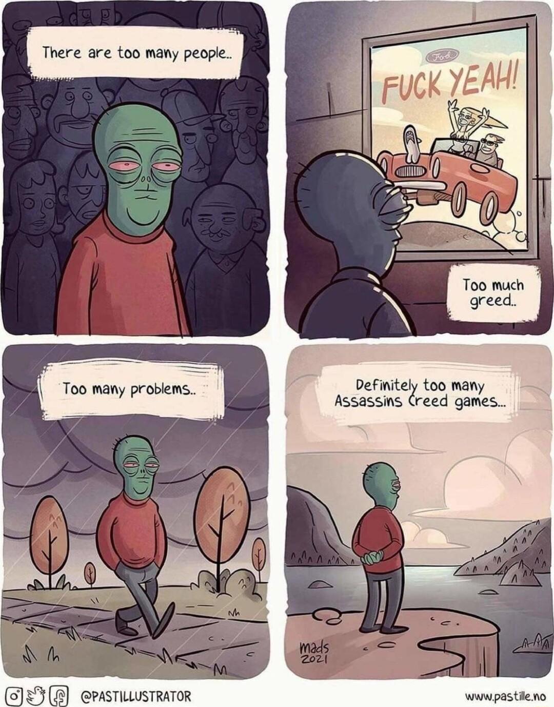 i N Y Definitely too many Assassins Creed games PASTILLUSTRATOR