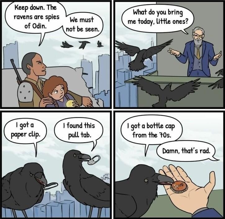 Keep down The ravens are spies 4 banbybraws DANBY DRAWSCOMICS