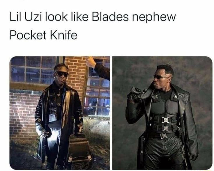 Lil Uzi look like Blades nephew Pocket Knife