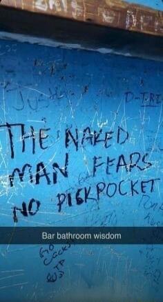 THE NAKED MAN FEARS NO PICKPOCKET