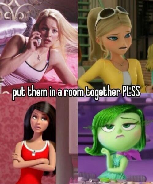put them in a room together PLSS