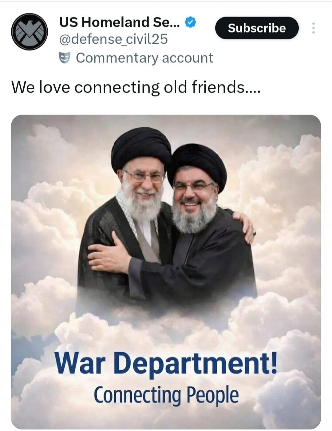 We love connecting old friends..... War Department! Connecting People