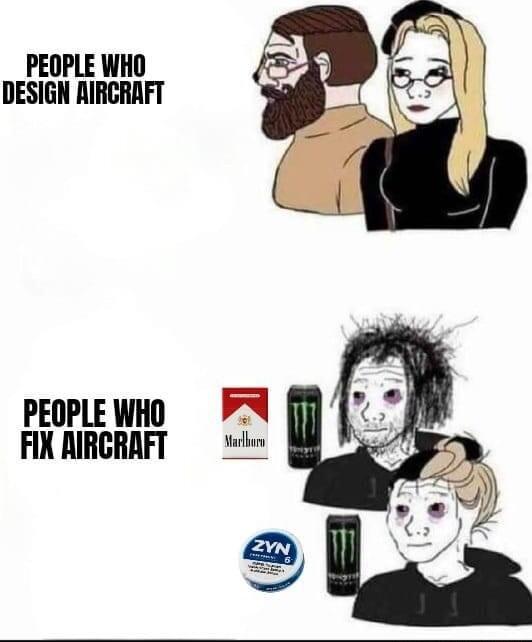 PEOPLE WHO DESIGN AIRCRAFT PEOPLE WHO FIK RIRCRAFT