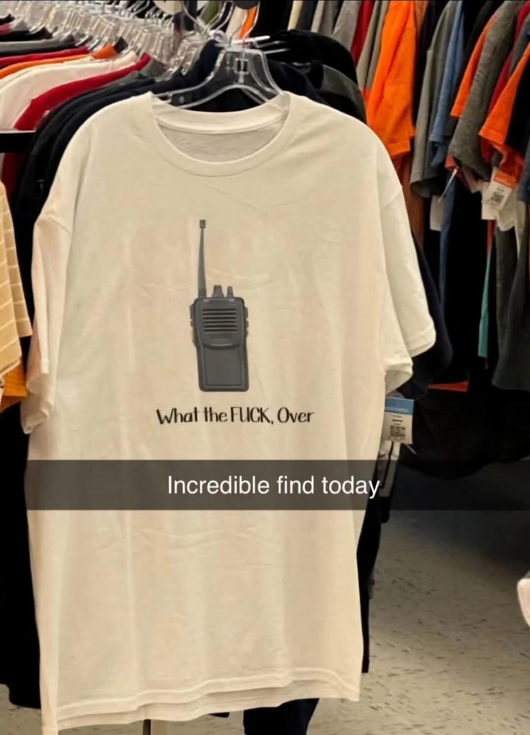 What the FUCK, Over
Incredible find today