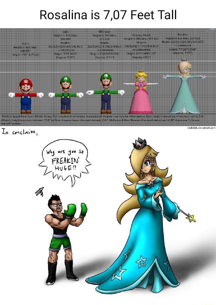 Rosalina is 707 Feet Tall