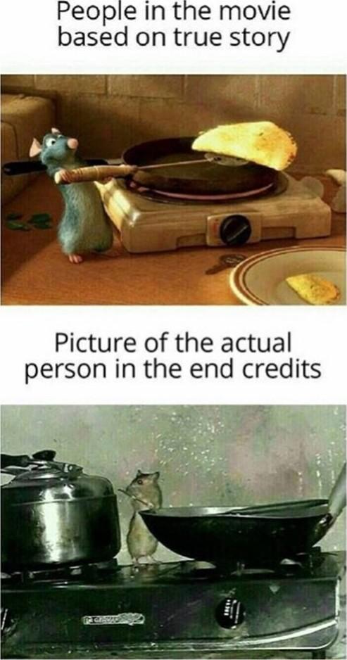 People in the movie based on true story Picture of the actual person in the end credits