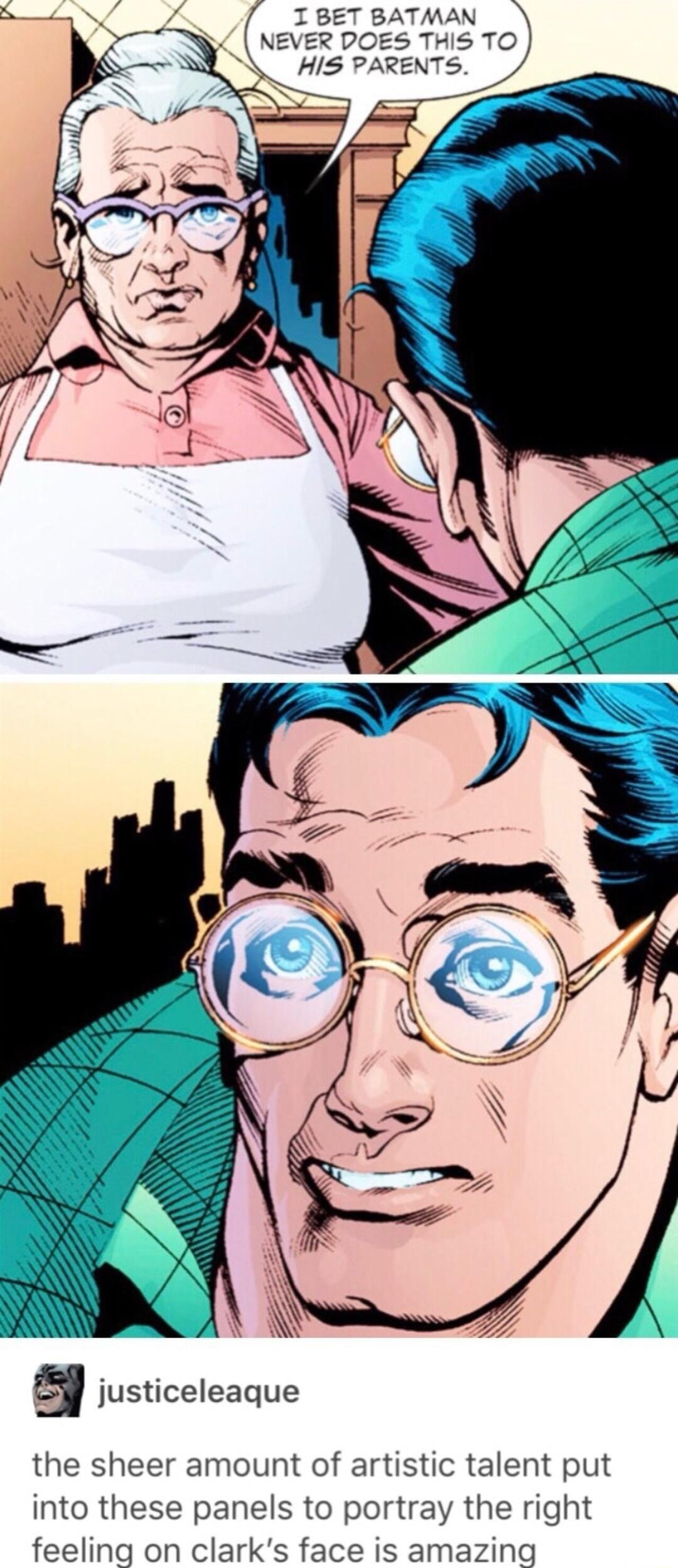 the sheer amount of artistic talent put into these panels to portray the right feeling on clarks face is amazing