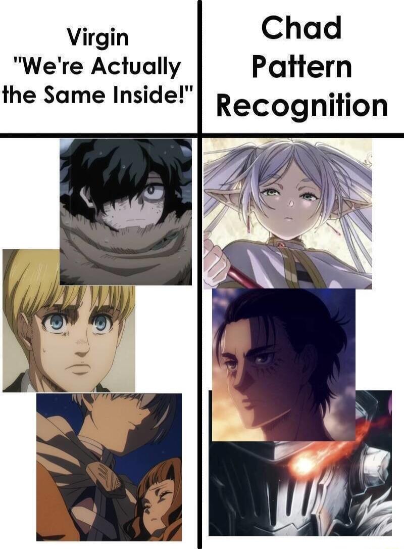 Chad Pattern Recognition Virgin Were Actually the Same Inside