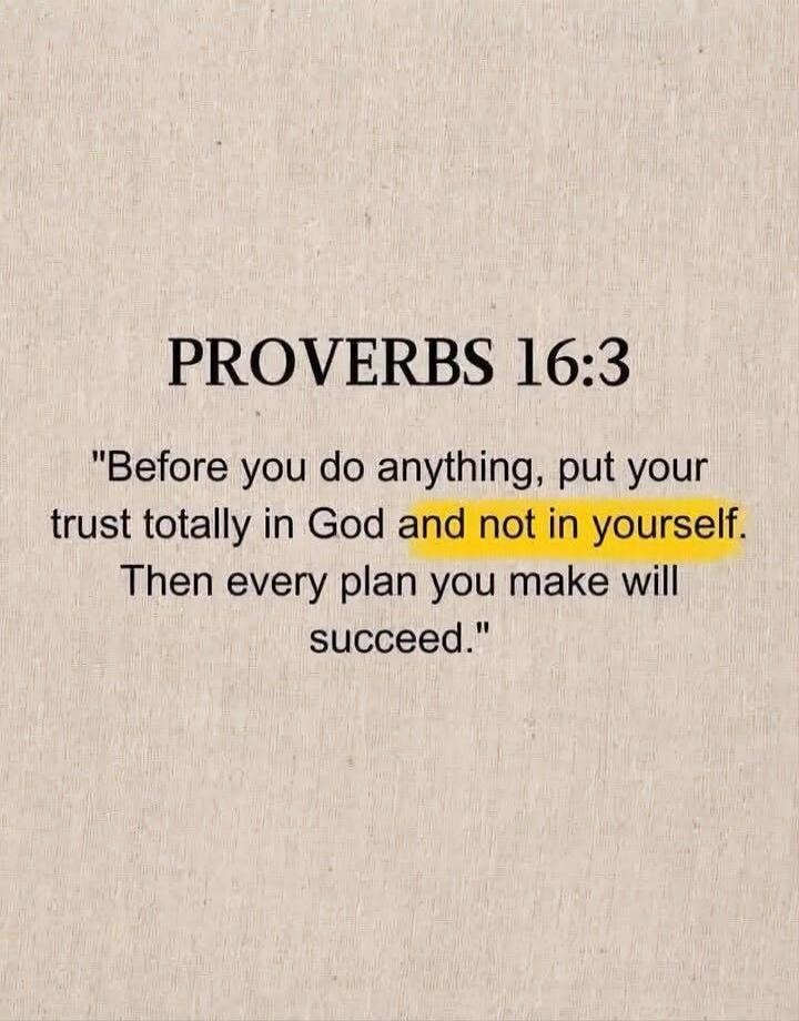 PROVERBS 16:3
