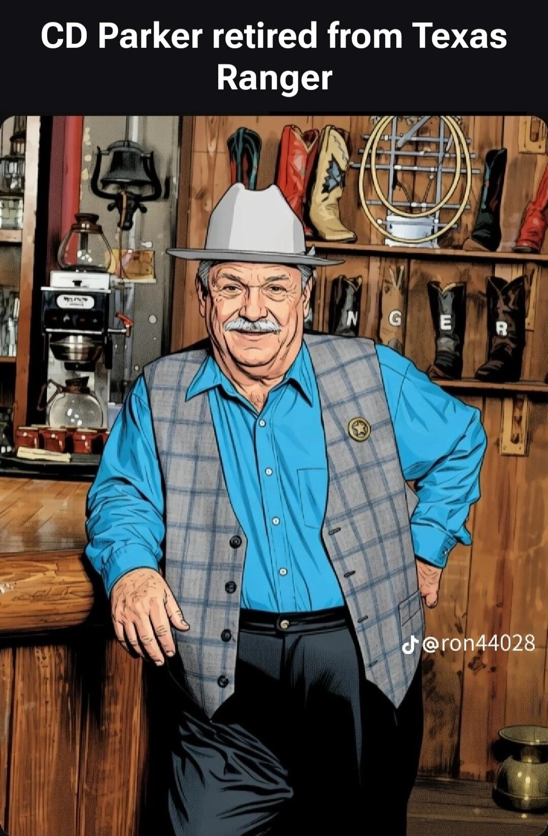 CD Parker retired from Texas Ranger