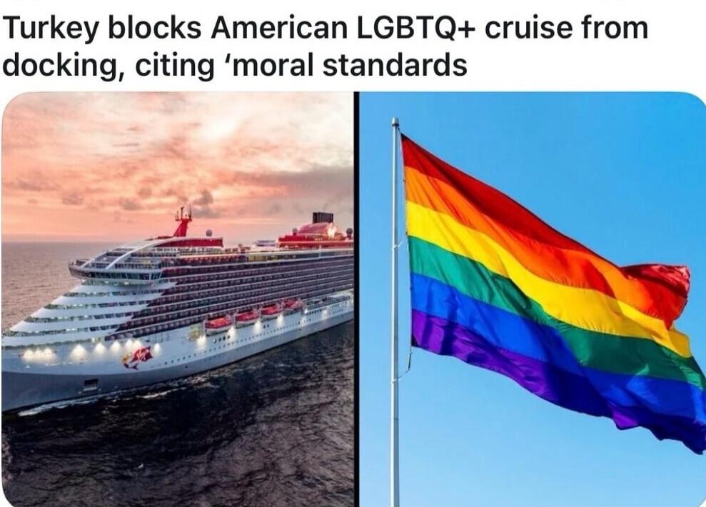 Turkey blocks American LGBTQ+ cruise from docking, citing 'moral standards'