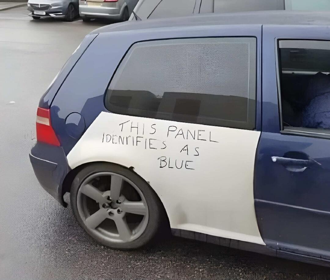 THIS PANEL IDENTIFIES AS BLUE