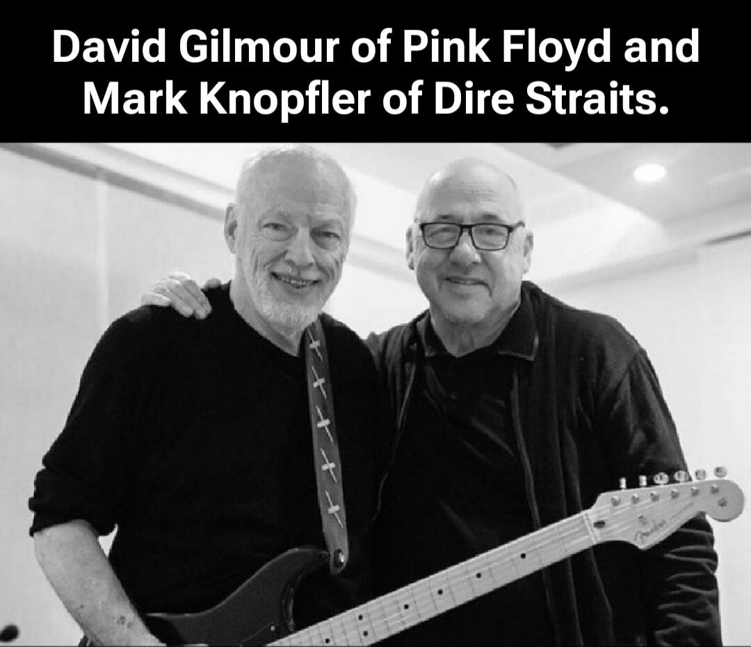 David Gilmour of Pink Floyd and Mark Knopfler of Dire Straits. Session ID: 1030048.