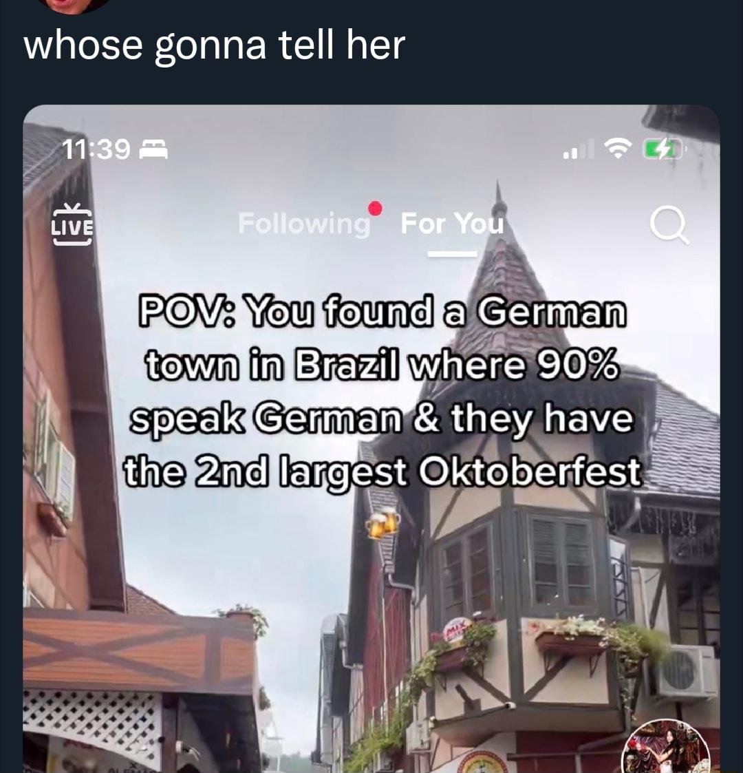 whose gonna tell her