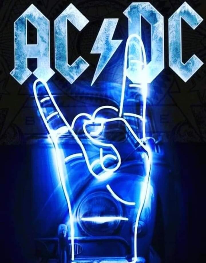 AC/DC, rock on hand gesture