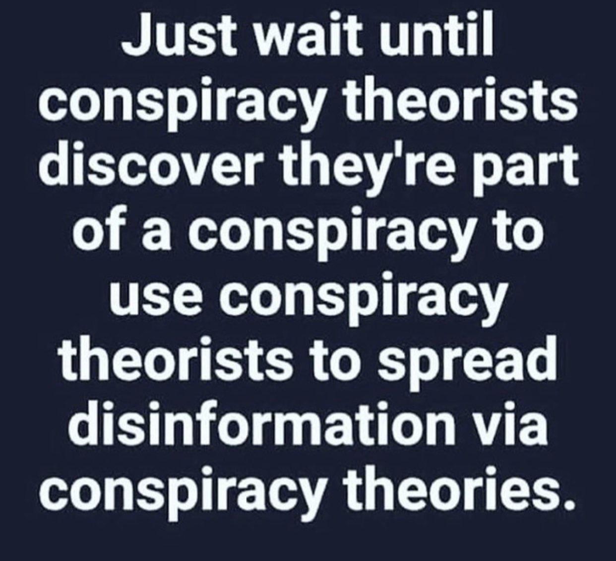 Just wait until TN S TSR GEL T discover theyre part of a conspiracy to use conspiracy theorists to spread T o BT RV E conspiracy theories