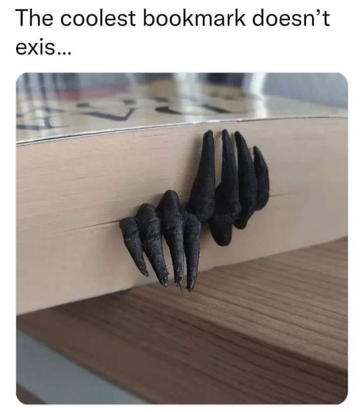 The coolest bookmark doesnt exis