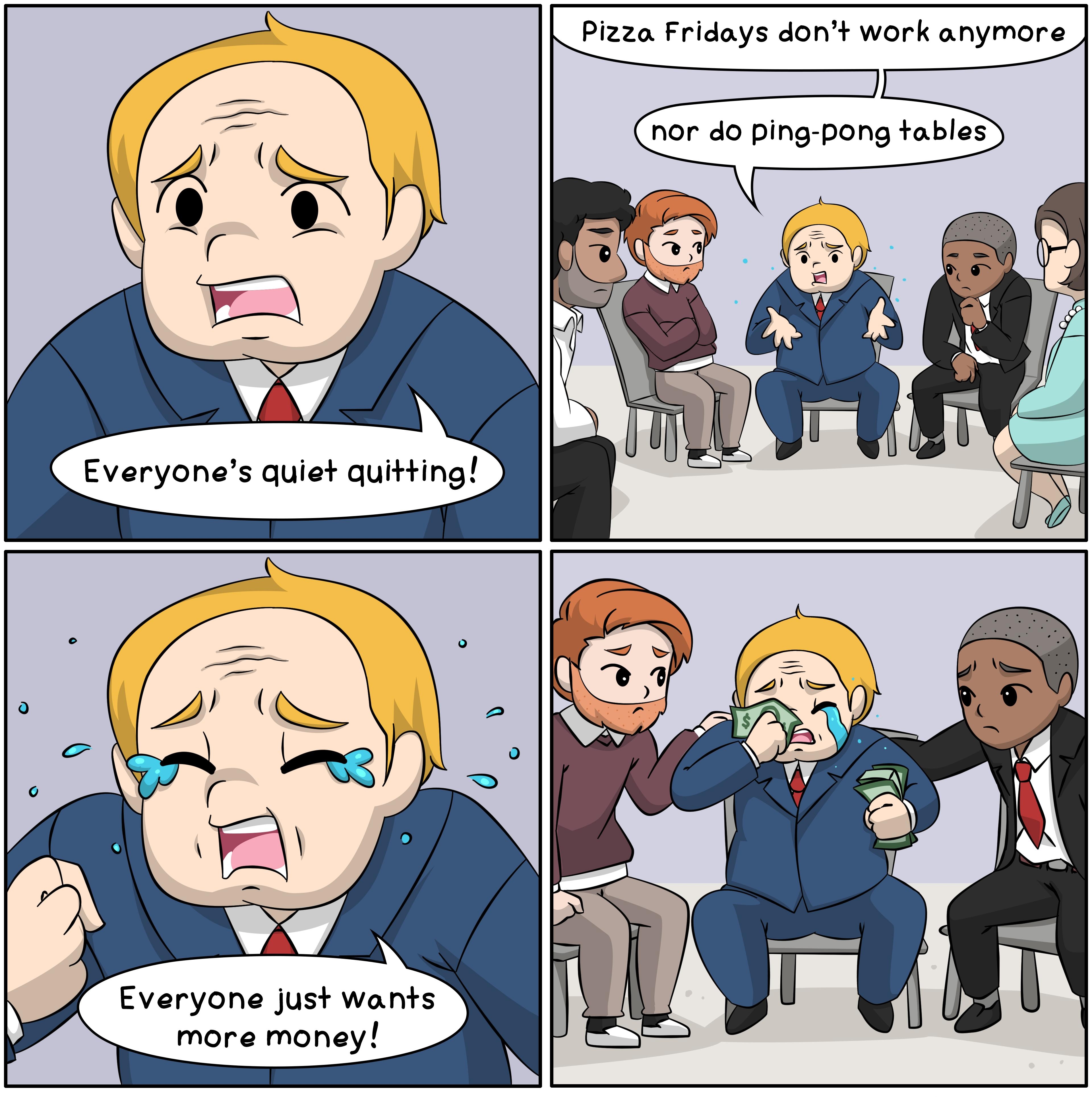 or do ping pong tables A x4 Everyone just wants more money N