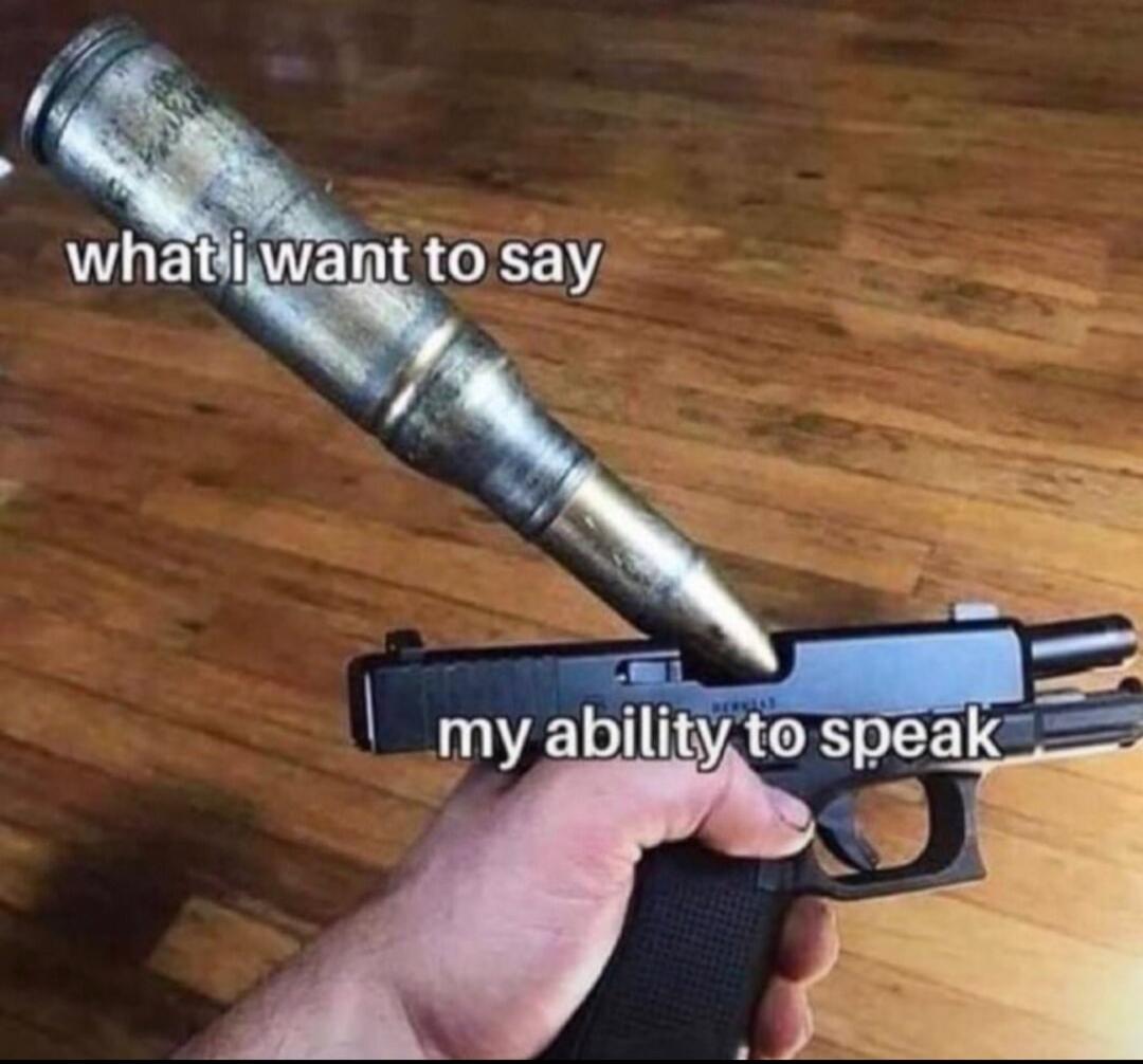 what i want to say my ability to speak
