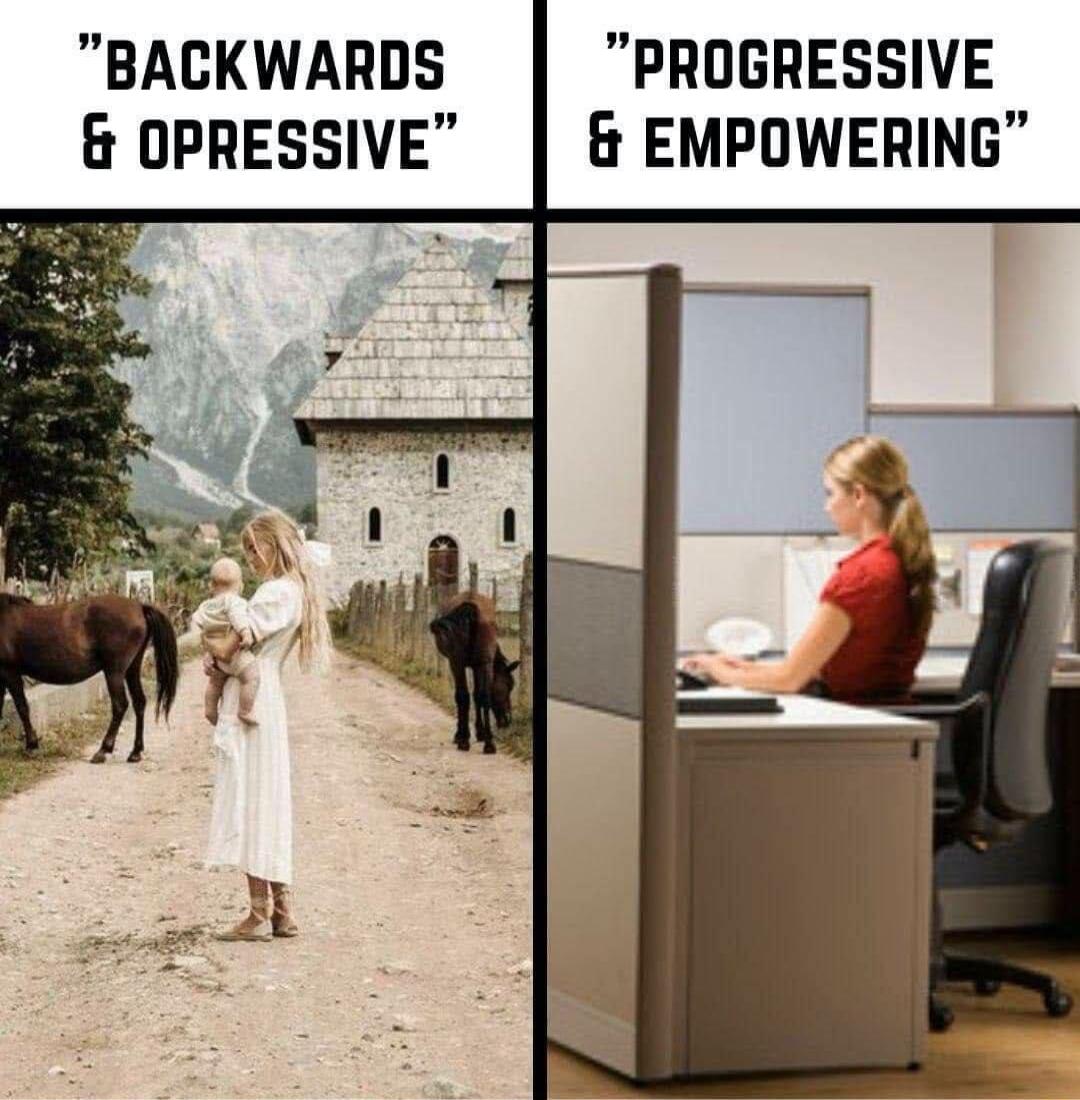 BACKWARDS PROGRESSIVE OPRESSIVE EMPOWERING