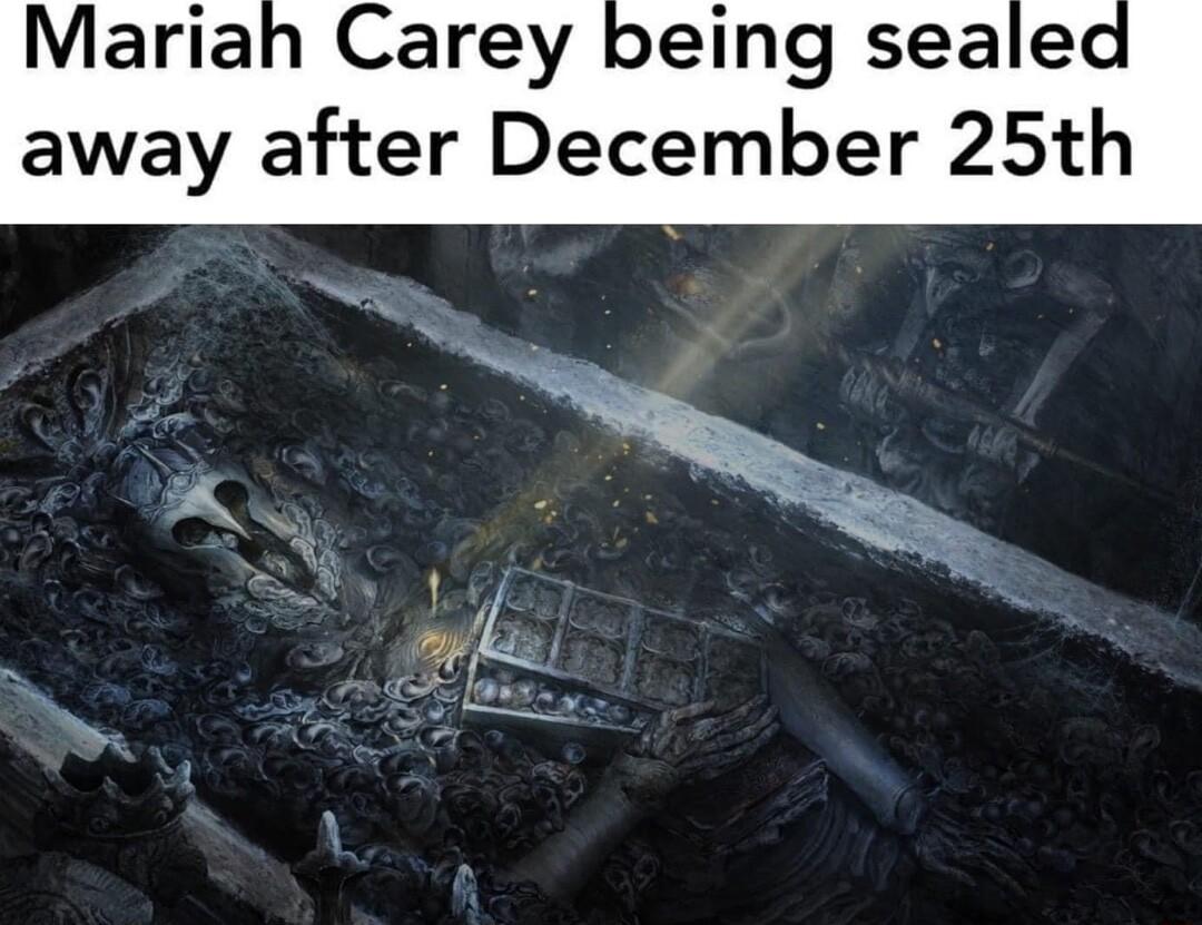 Mariah Carey being sealed away after December 25th