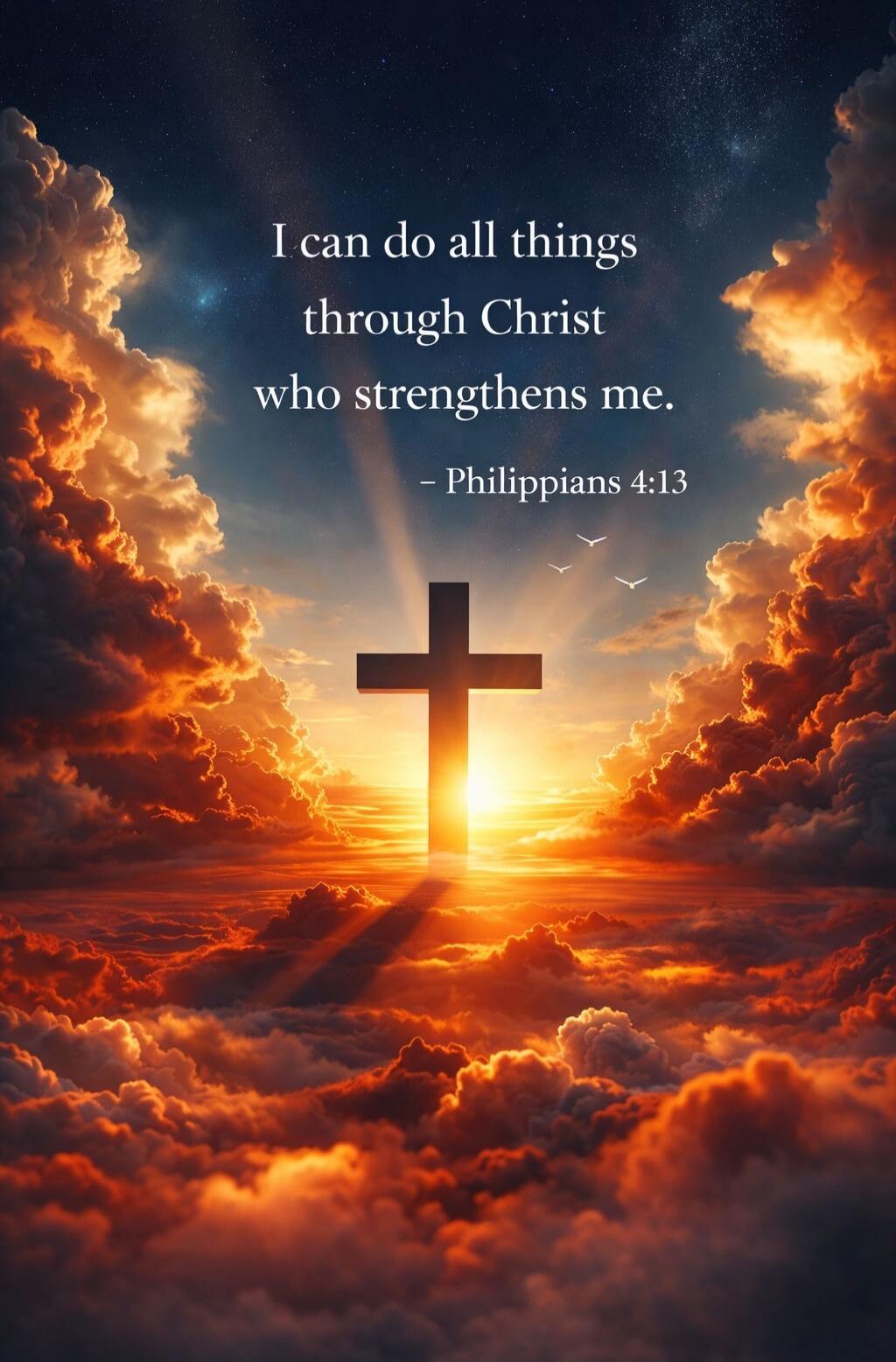 I can do all things through Christ who strengthens me. — Philippians 4:13