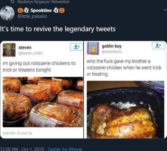 spookine 1 Its time to revive the legendary tweets steven ll qoblin boy who the fuck gave my brothes