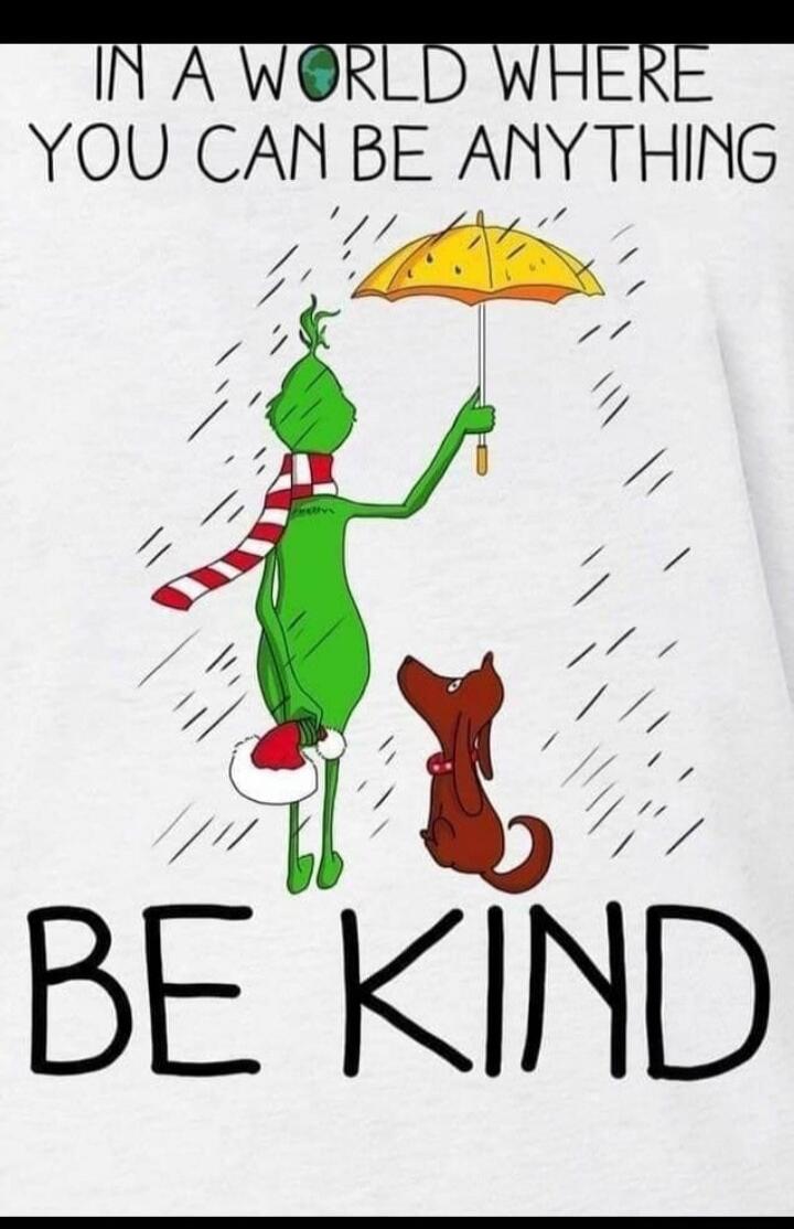 IN A WORLD WHERE YOU CAN BE ANYTHING BE KIND