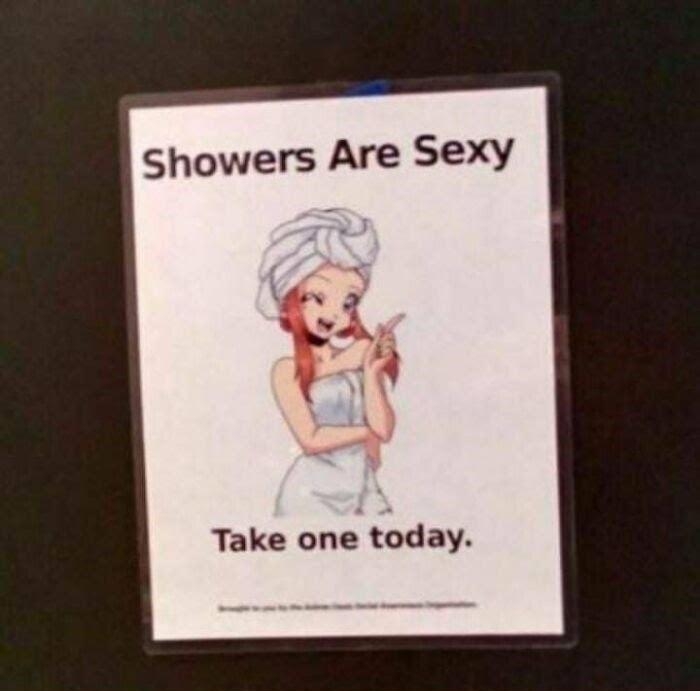 Take one today Notice At Anime Convention Due To Attendees Body Odor