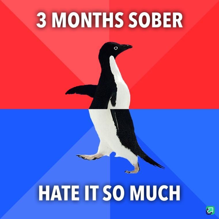 3 MONTHS SOBER HATE ITSO MUCH a