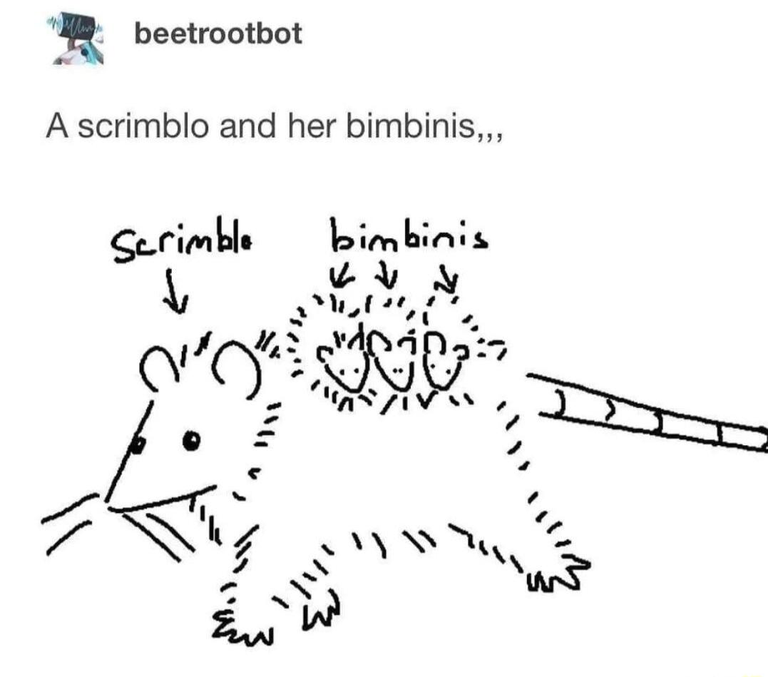 beetrootbot A scrimblo and her bimbinis Gerimbls bimbinis