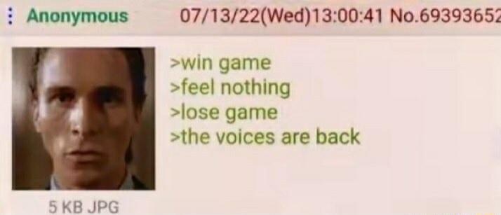 KB JPG 071322Wed130041 No6939365 win game feel nothing lose game the voices are back