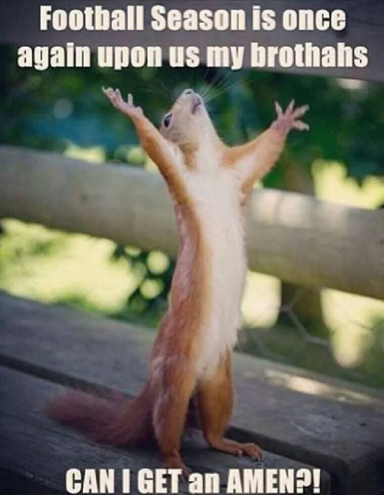 Football Season is once again upon us my brothahs. CAN I GET an AMEN?!