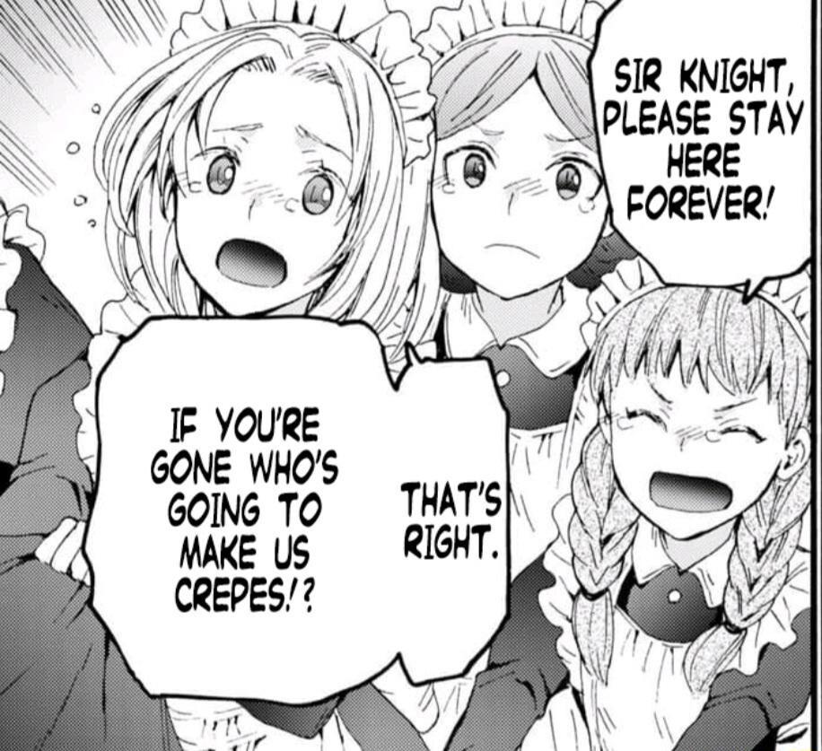 GONE WHOS GOING TO MAKE US CREPES