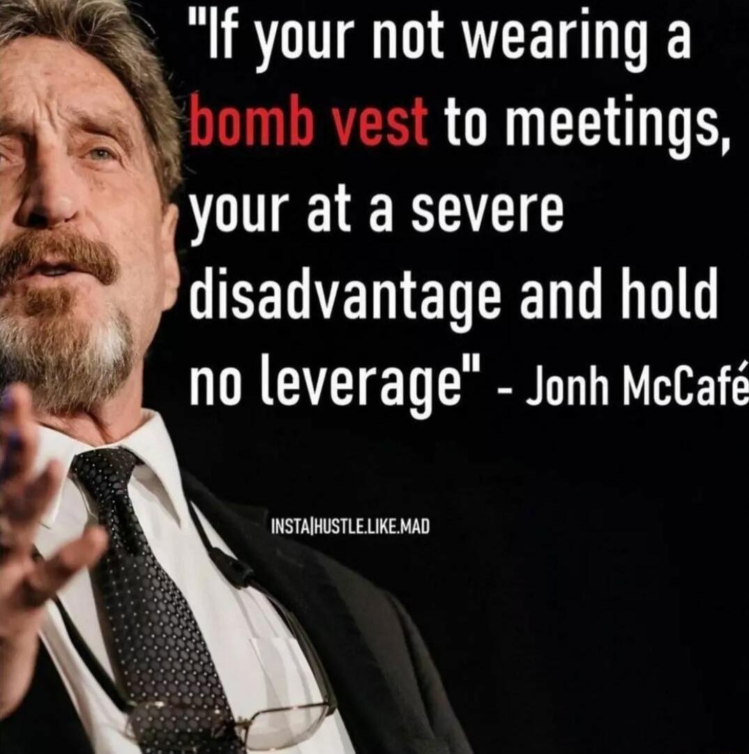 If your not wearing a y ORUEEES your at a severe EMETHEN RN no leverage Jonh McCaf INSTAMUSTLELIKEMAD