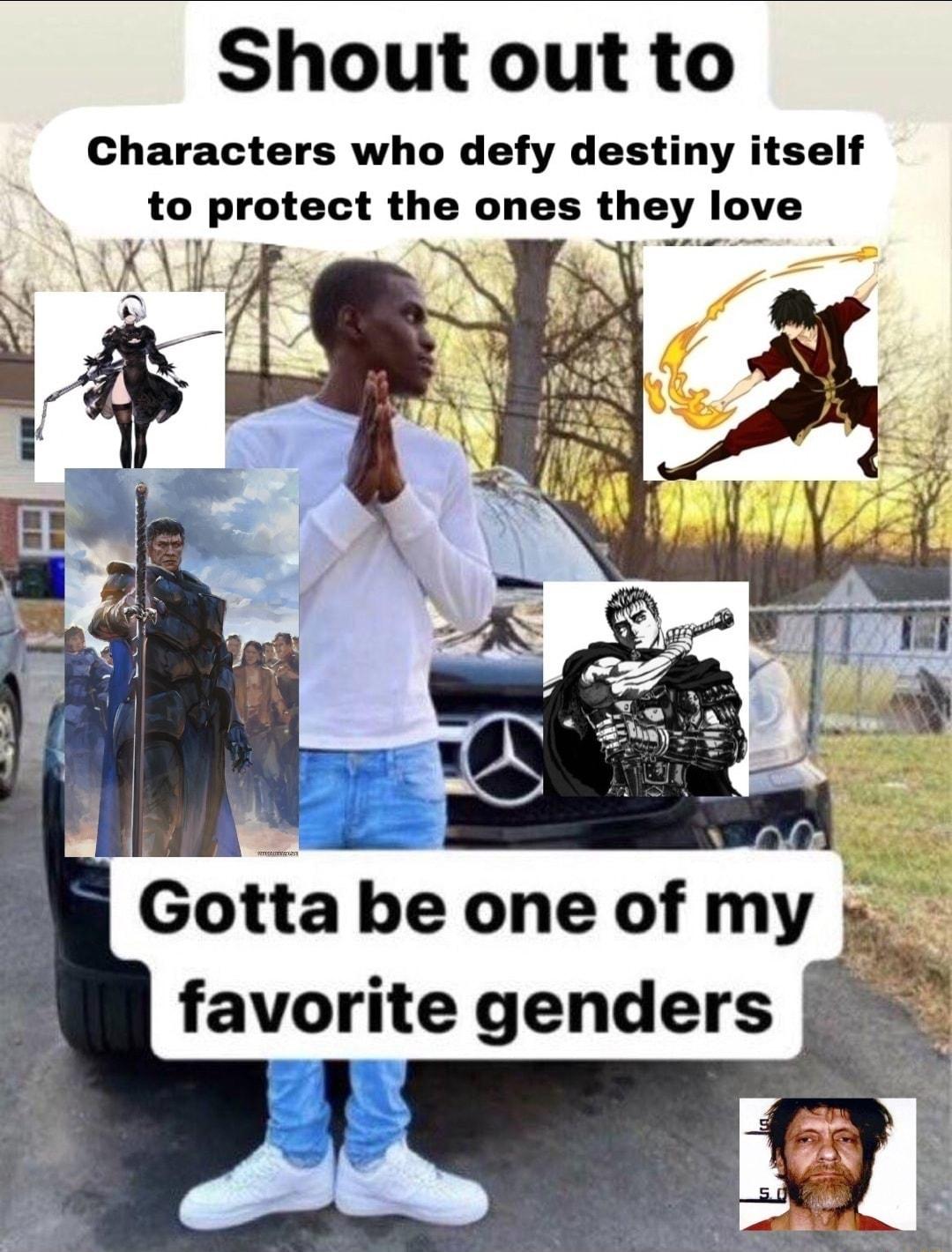 Shout out to Characters who defy destiny itself to protect the ones they love