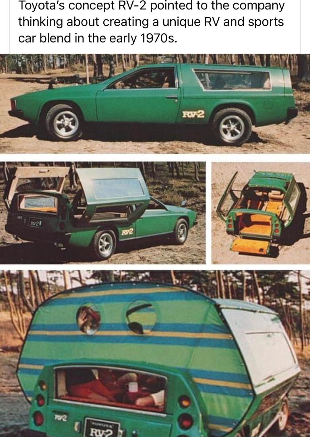Toyotas concept RV 2 pointed to the company thinking about creating a unique RV and sports car blend in the early 1970s